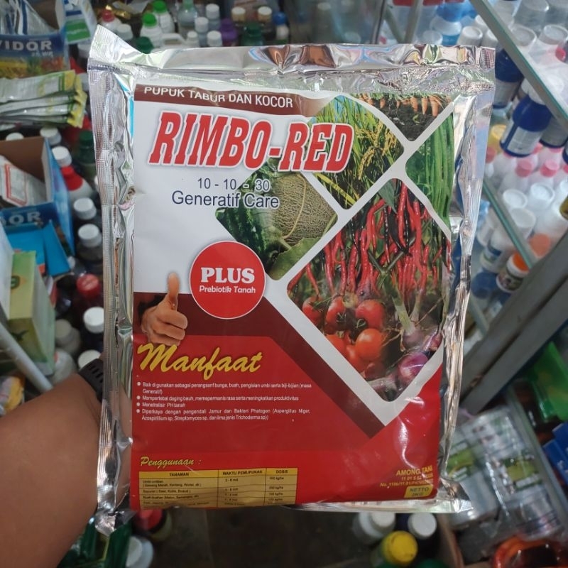 RIMBO RED 2 KG PUPUK TABUR DAN KOCOR GENERATIF CARE PLUS PREBIOTIK TANAH