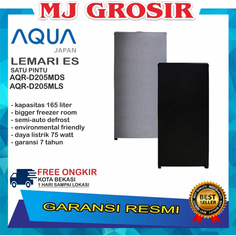 KULKAS AQUA JAPAN AQRD 205 MDS/MLS / AQRD 191 DS/LS LEMARI ES 1 PINTU