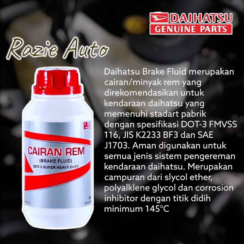 Brake Fluid Daihatsu DOT-3 300ml