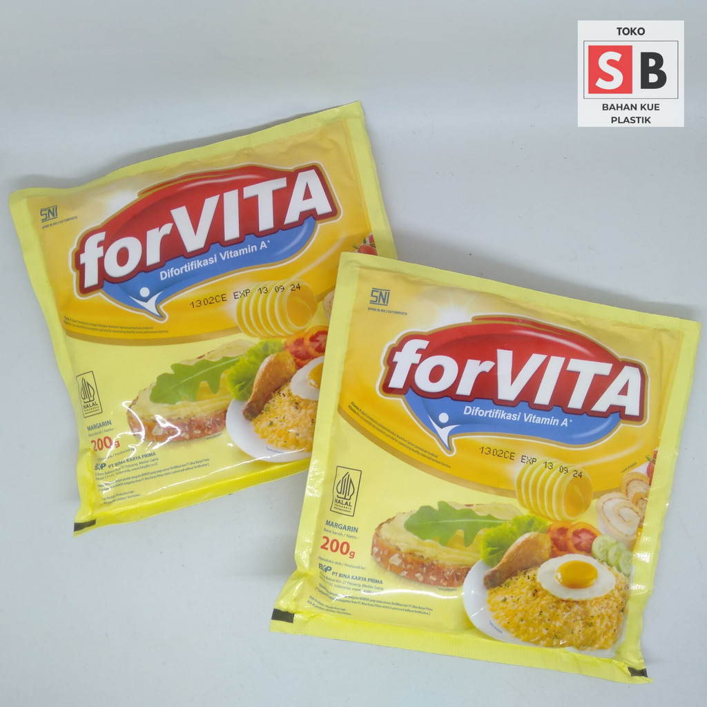 

FORVITA MARGARIN 200GR/ MENTEGA FORVITA 200GR SACHET