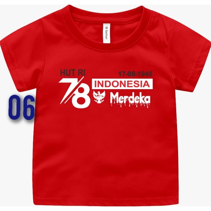 ((IB))KAOS ANAK UNISEX/17 AGUSTUS/DIGITAL SABLON