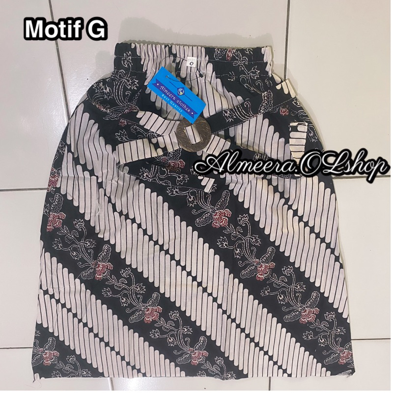 rok anak rok klok batik motif klasik rok pias lebar bawah