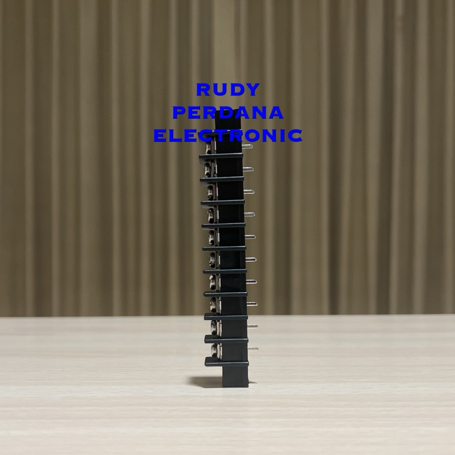 TERMINAL BLOCK HITAM KF45 9.5MM 10P 10 PIN KAKI