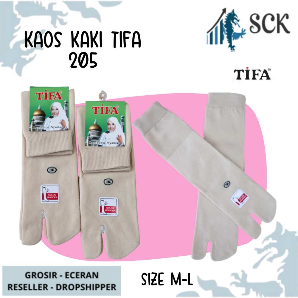 Kaos Kaki Wanita TIFA 205 Betis MUSLIM WARNA MUDA / Kaos Kaki Wanita / Kaos Kaki Muslimah Betis 2 Jari / Kaos Kaki Jempol / Kaos Kaki Jempol Muslimah / Kaoskaki Wanita Muslim - sckmenwear GROSIR