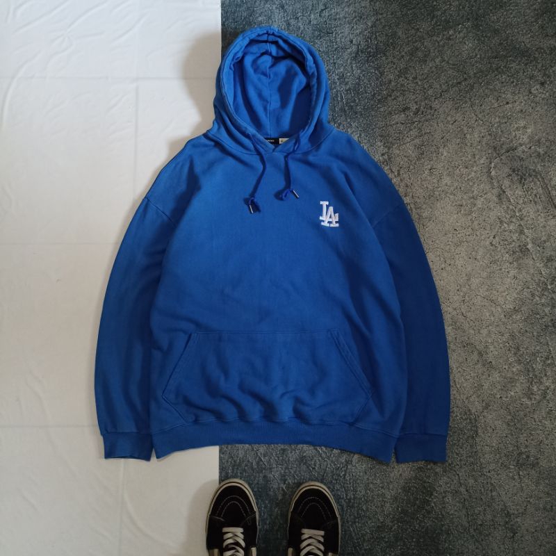 LA logo Bymono hoodie blue