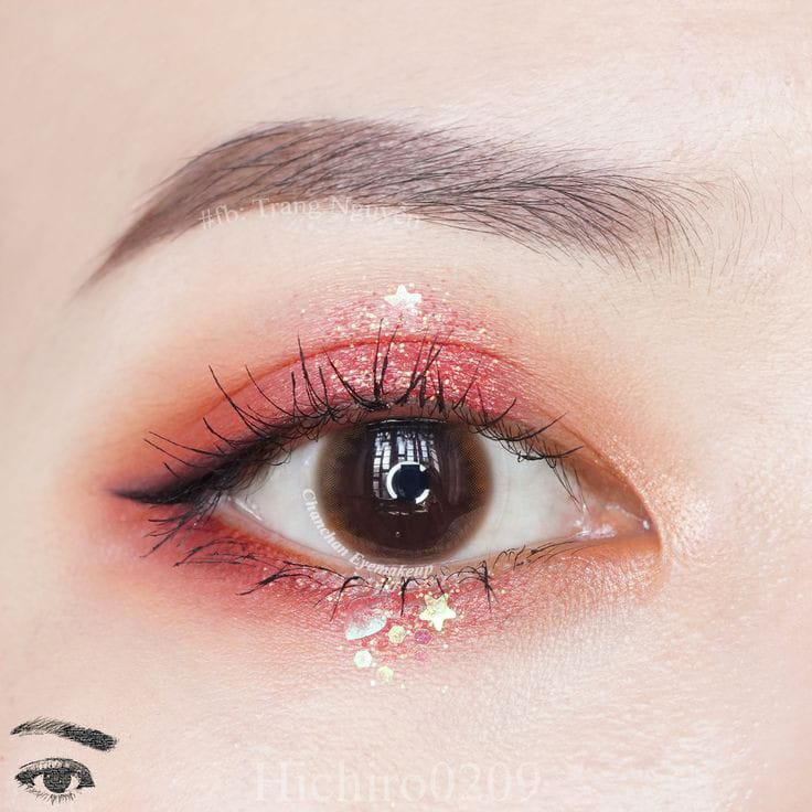 Hexagon Glitter Sequin Chunky Star Snowflakes Sequins Nail Art Manik-manik Kuku Wajah Craft Kosmetik Hiasan Kuku Eye Korean Make Up Handphone Decorations Wedding Party Cosplay Color Warna Warni Henna Douyin Photo Props