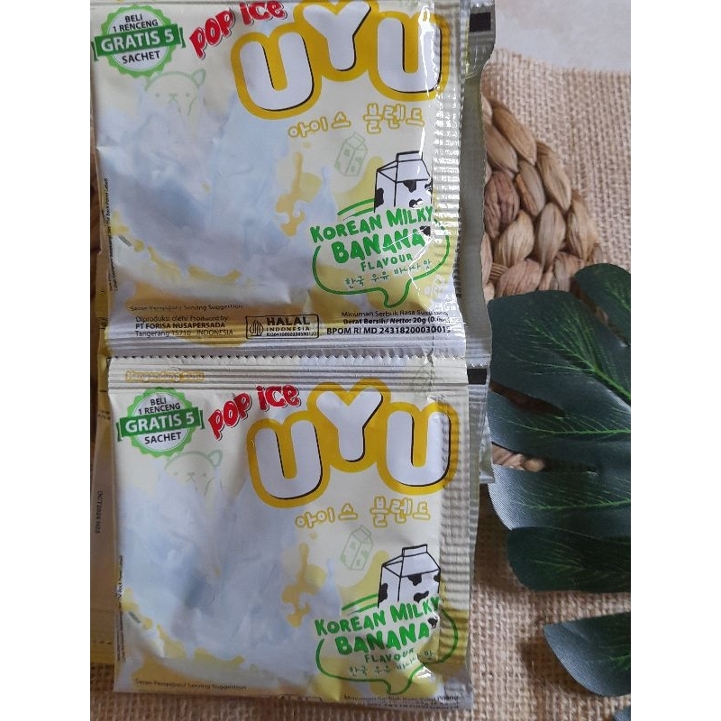 Promo Pop Ice Uyu Korean Milky Pop Ice Rasa Terbaru Pop ice Uyu Uyu  10+5