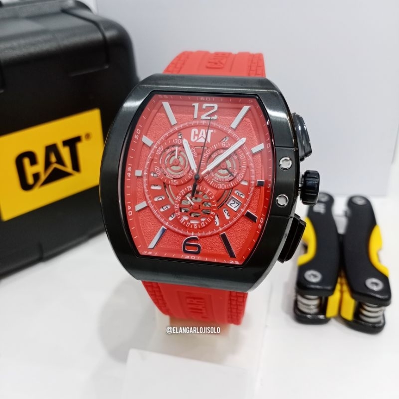 JAM TANGAN PRIA CATERPILLAR 11.163.28.838 RUBBER ORIGINAL