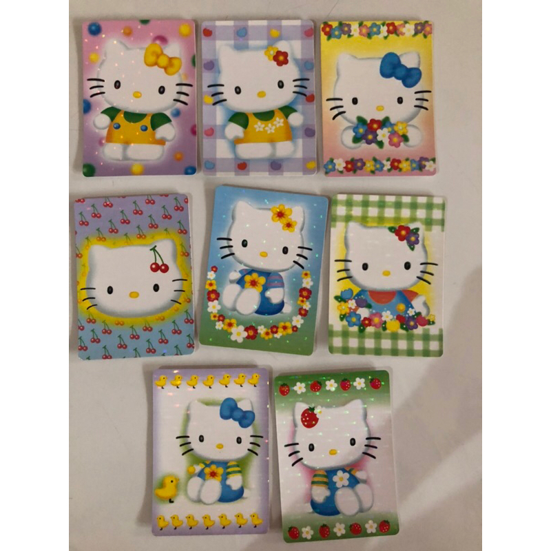 [PRELOVED/THRIFTED] kartu mainan bekas masa kecil anak anak gambar HELLOKITTY HOLOGRAM (random)