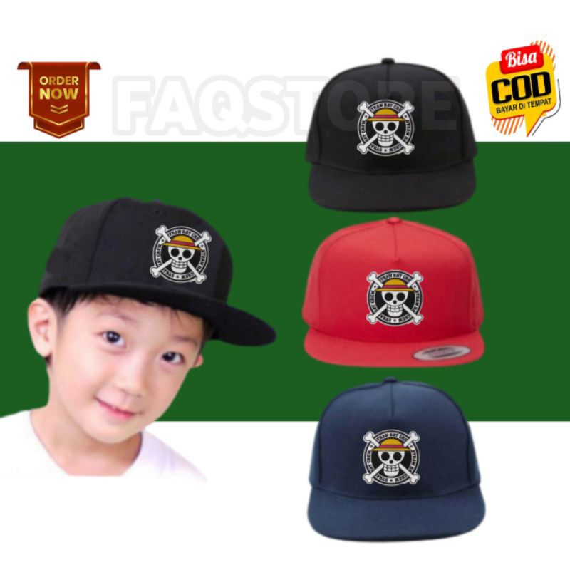 TOPI ANAK ONE PIECE, TOPI SNAPBACK ONE PIECE