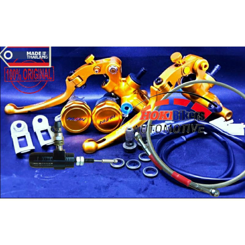 [PROMO 6.6] Master rem Kopling hidrolik NISSIN original fullset universal plus selang