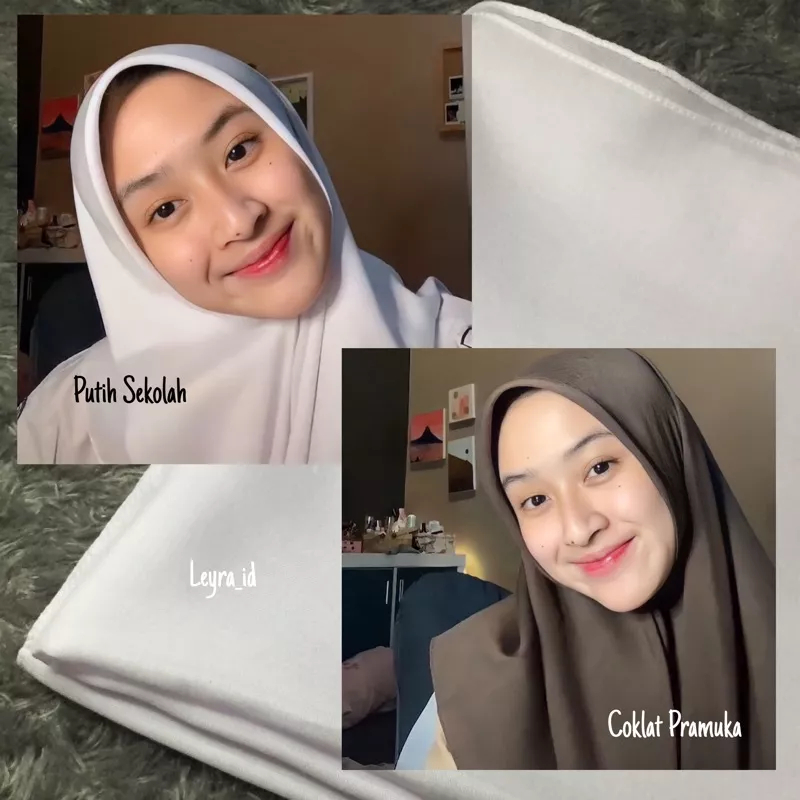 segi empat voal premium / kerudung sekolah smp / sma