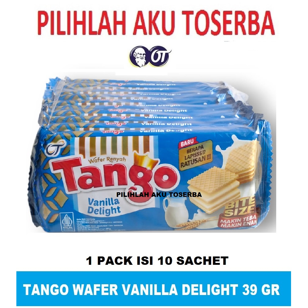 Tango Wafer VANILLA 39 gr - ( HARGA 1 KARTON ISI 6 PACK )