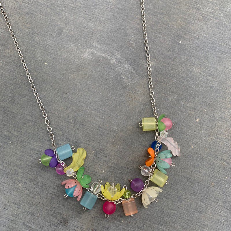 candy necklace rantai silver