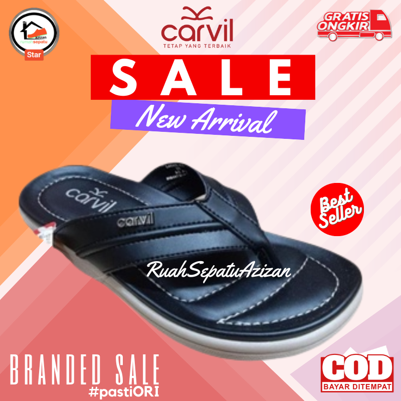 Carvil LARRIE - 01 M | Sandal Carvil Pria | Di Jamin Murah