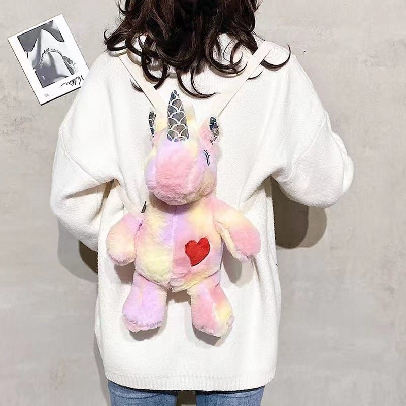 TAS RANSEL BONEKA UNICORN TAS RANSEL ANAK KUDA PONI TAS SEKOLAH