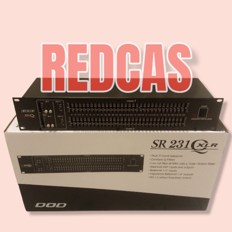 DOD SR-231 QXLR EQUALIZER SR231 Q XLR