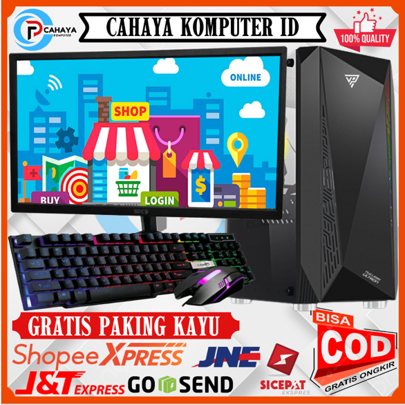 PC Intel Core i5 Ram 8GB HDD 500GB Monitor 19 Inch Keyboard Mouse Siap Pakai