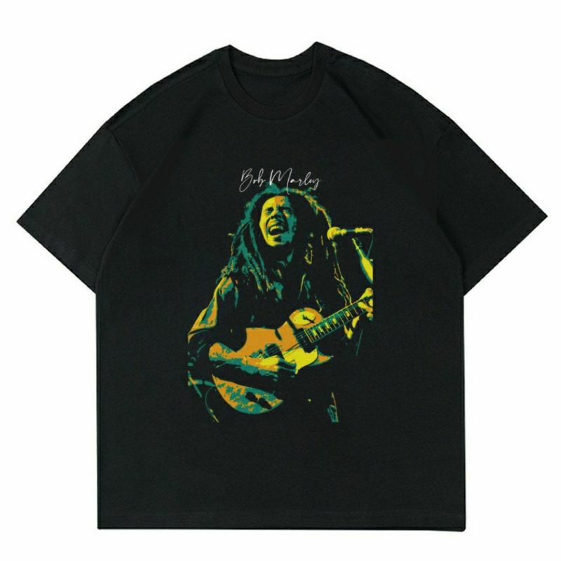 BAJU BOB MARLEY | T-SHIRT BOB MARLEY BLACK | KAOS BOB MARLEY VINTAGE | BAJU KAOS PRIA | BAJU PENYANY