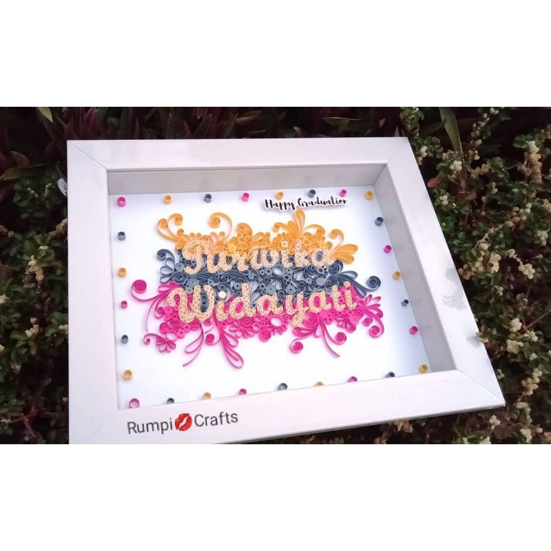 

Quilling Paper engagement gift / wedding gift / birthday gift