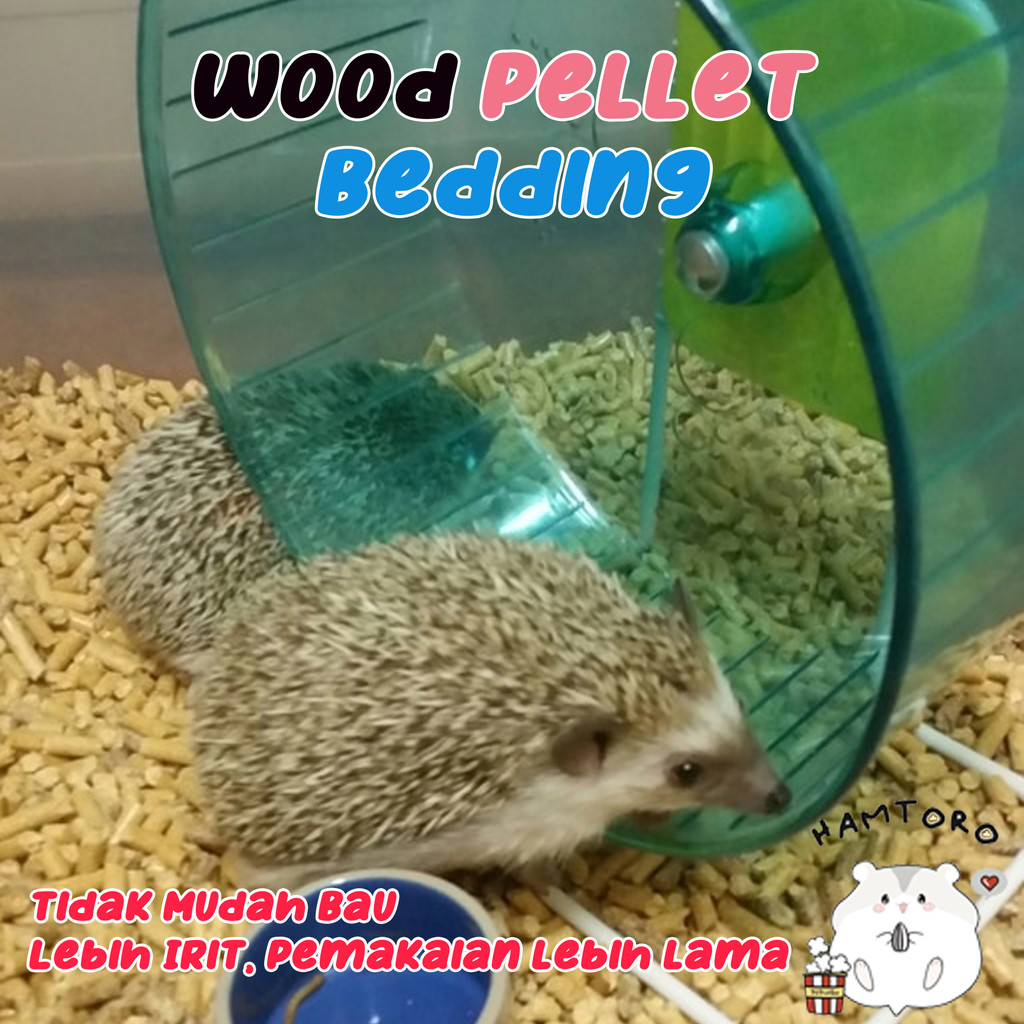 Wood Pellet Bedding Alas Kandang Pelet Kayu Hamster, Landak Mini, Kelinci