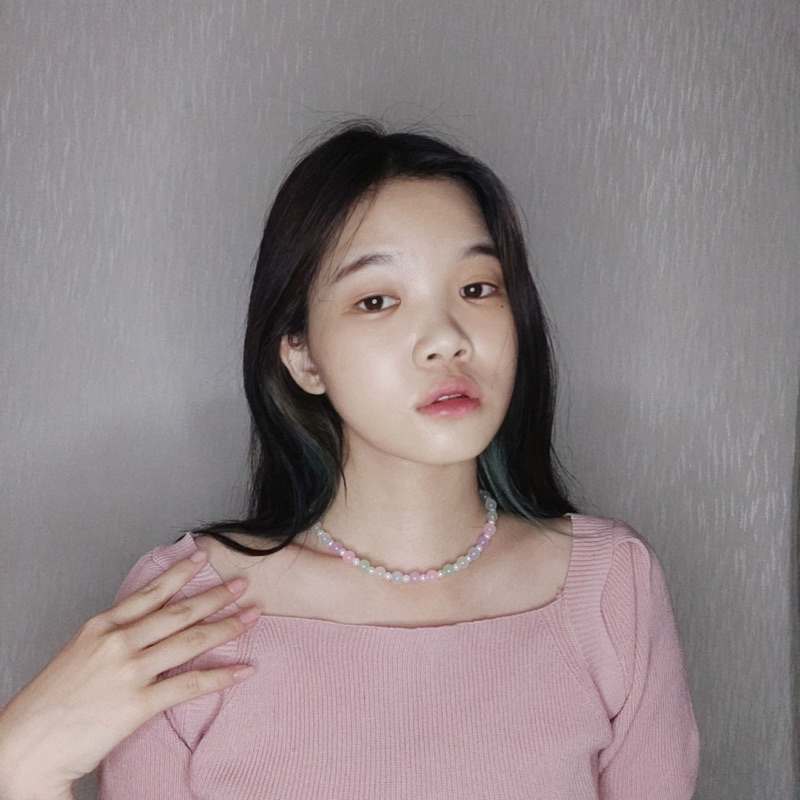 Arsila Water Beads Pearl Korean Necklace Kalung Choker Mutiara Korea