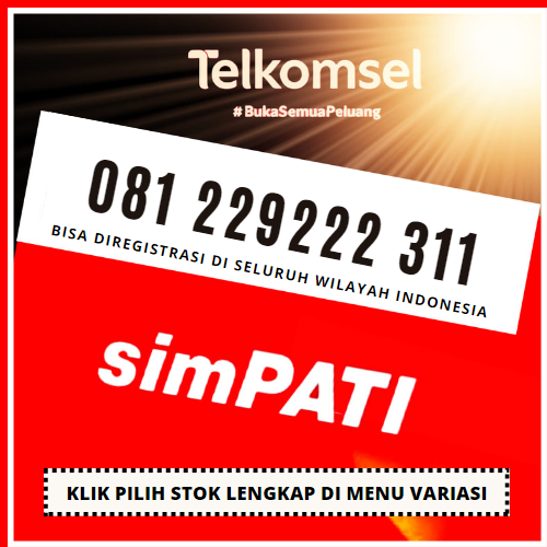 Nomor Cantik Telkomsel Simpati 4G LTE Tripel 222 Panca 22222