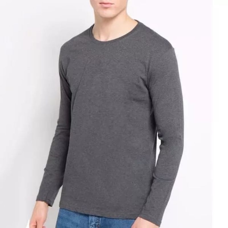 Kaos Polos Oversize Lengan Panjang Leher Round Neck Cotton TC 30s warna lain di kolom berikutnyaa yaaa