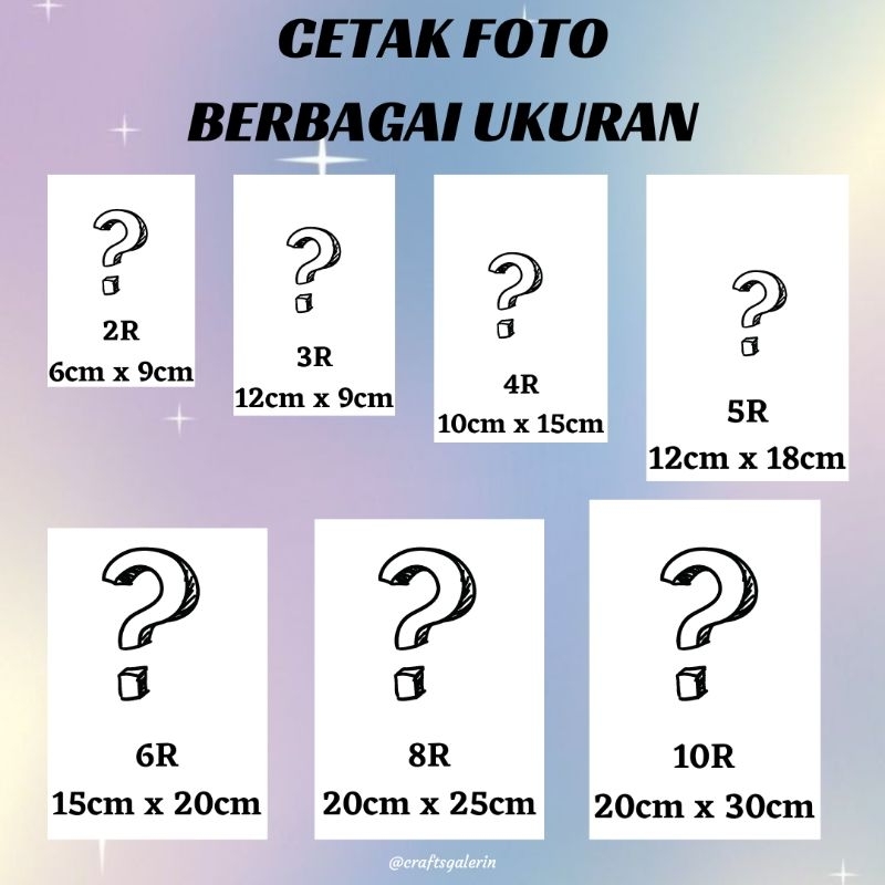 CETAK FOTO MURAH TAHAN AIR | Cetak Foto 2R, 3R, 4R, 5R, 6R, 8R, 10R