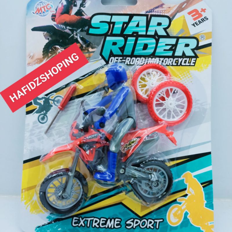 MAINAN MINIATUR MOTOCROSS OFFROAD DIECAST MOTOCROSS MURAH