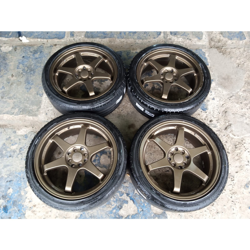 velg seken bekas te37 ring 18x8 lubang 4x100 4x114 seken bekas murah berkualitas