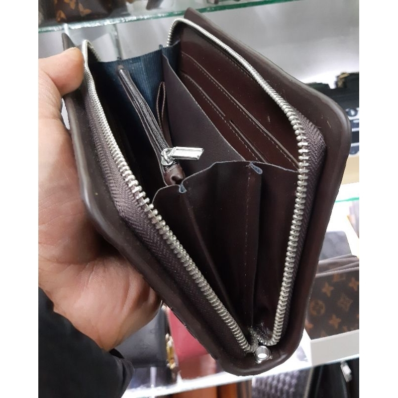 dompet handbag panjang Anyaman Tas Tangan pria/wanita Import