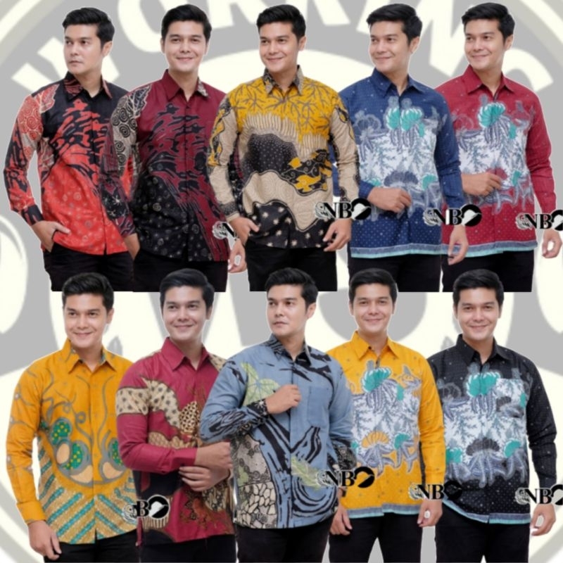 batik pria lengan panjang premium slimfit termurah modern batik pekalongan / baju batik pria terbaru