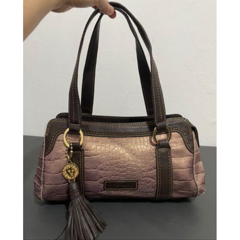 Anne Klein* Tas Kulit Asl / Tas Branded PL / Tas wanita /Tas Pesta