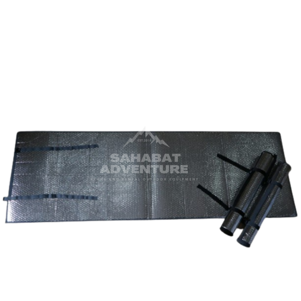 Matras Almunium Foil 180x100Cm Alas Tikar Tenda Ultralight Lebih Hangat Bahan Ringan Kuat