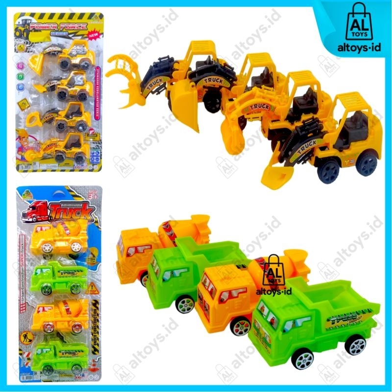 Mainan Mobil Mobilan Power Truck Konstruksi Construction Play Set OCT6376