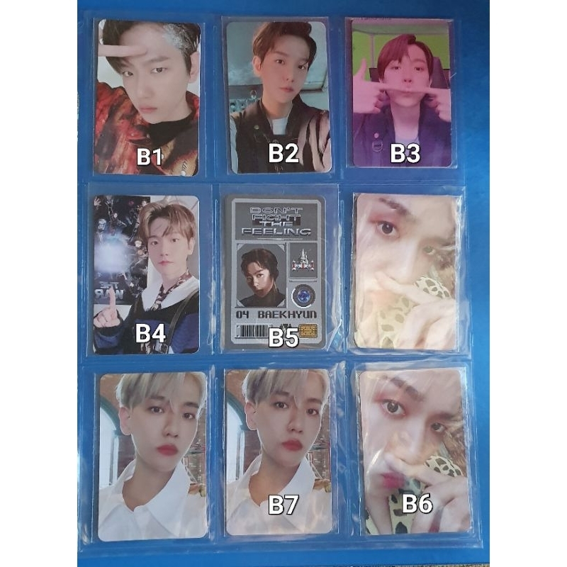 EXO BAEKHYUN PHOTOCARD ALBUM JAPAN DFTF