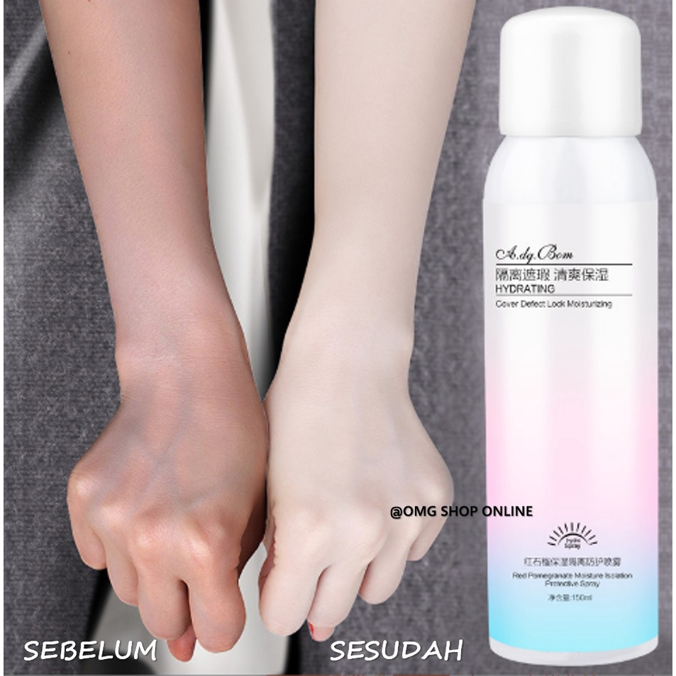 Sunscreen Whitening Spray Pemutih Kulit Seluruh Tubuh 150 ml ORIGINAL Moisturizing Protection Body Cream Sunscreen