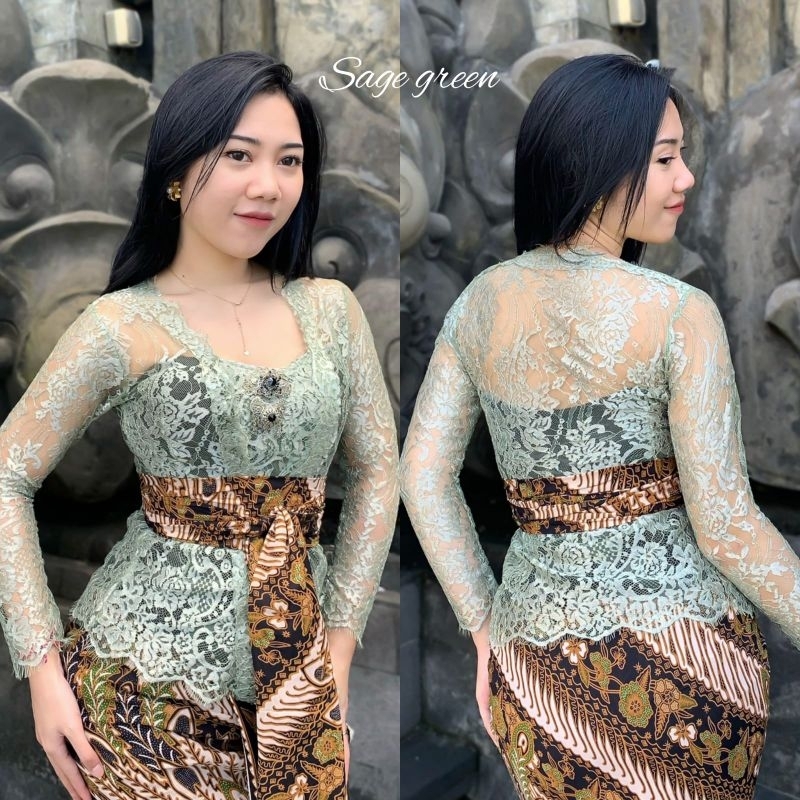 kebaya jadi metalik ORI (hanya kebaya)