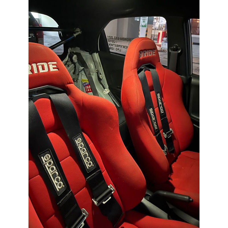 JOK RACING MOBIL BRIDE ERGO RED + SEATBELT SPARCO 4 TITIK