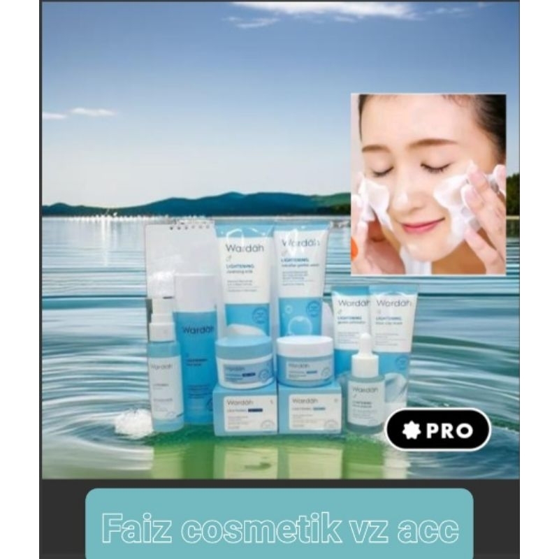 Wardah Lightening Paket Lengkap / paket Skincare Wardah Lightening.