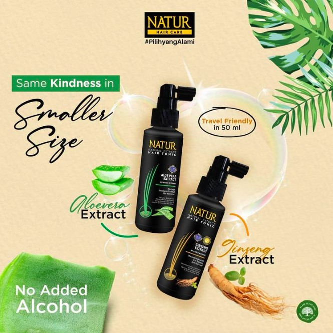 Natur Hair Tonic Gingseng | Aloe Vera - Hair tonic hair vitamin hair serum