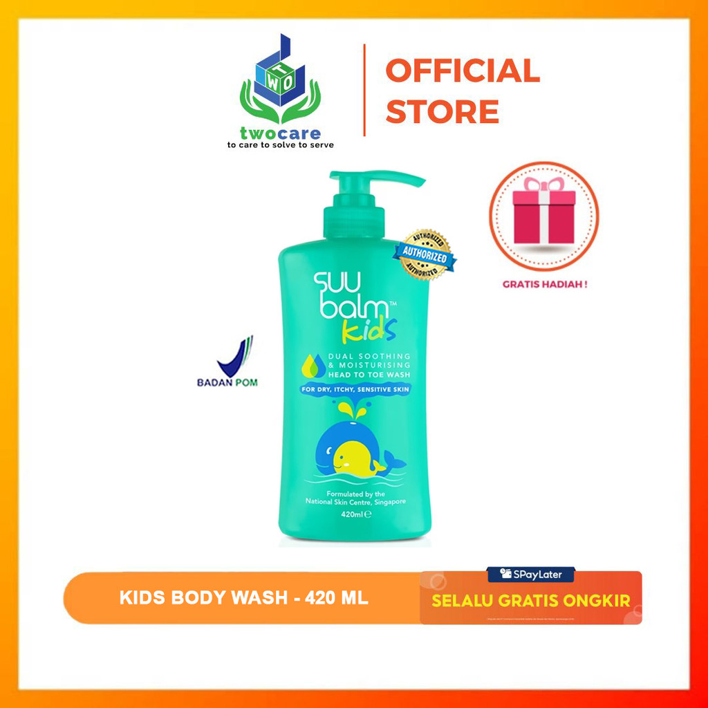 SUU Balm Kids Body Wash Dual Soothing Dry Itchy Sensitive 420ml
