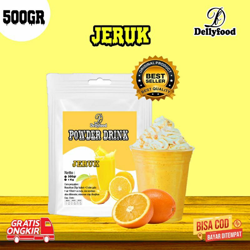 

Powder Drink / Bubuk Minuman Rasa Jeruk 500gr