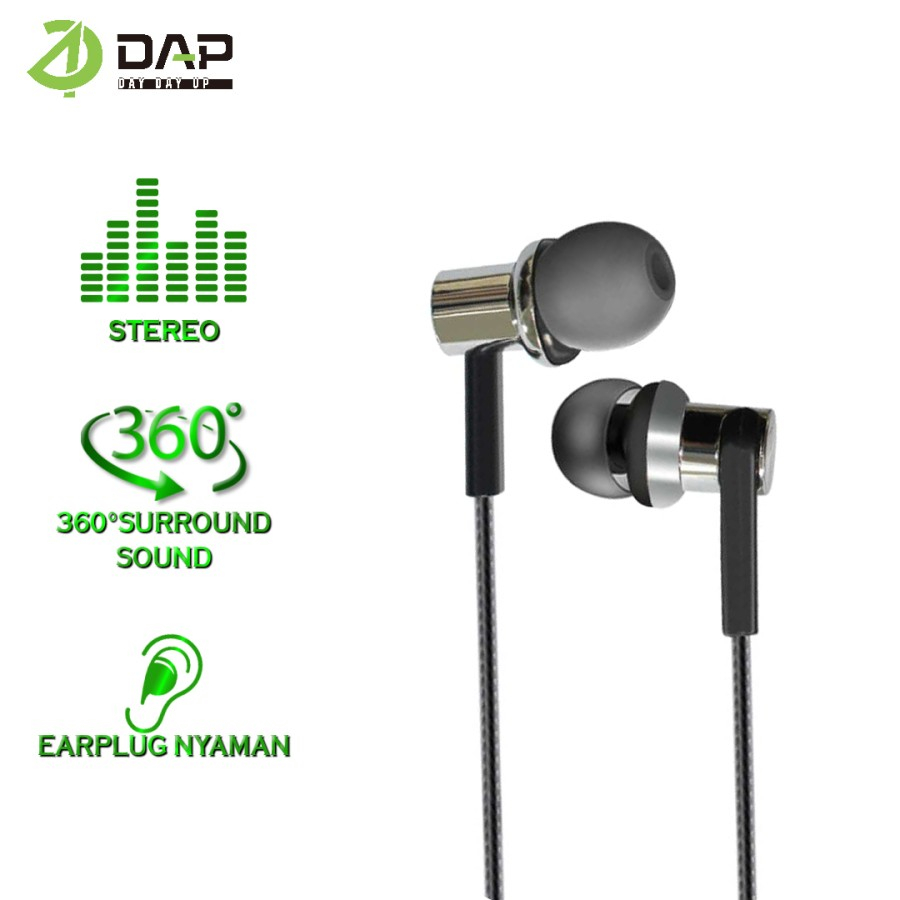 DAP Headset Wired Earphone stereo Earbuds Android Lightning DH-F20