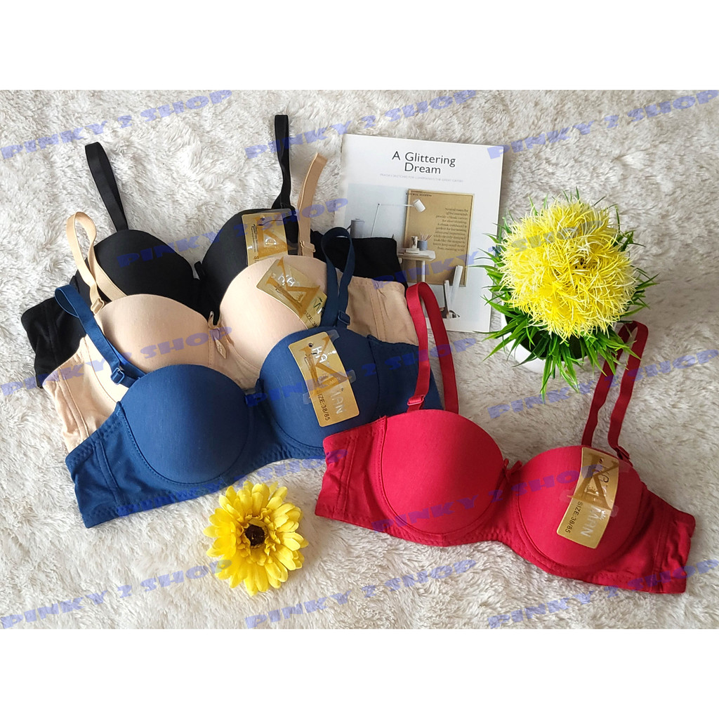 Bra Bh Kawat Polos Bahan Kaos Size 34- 38 Kait 2