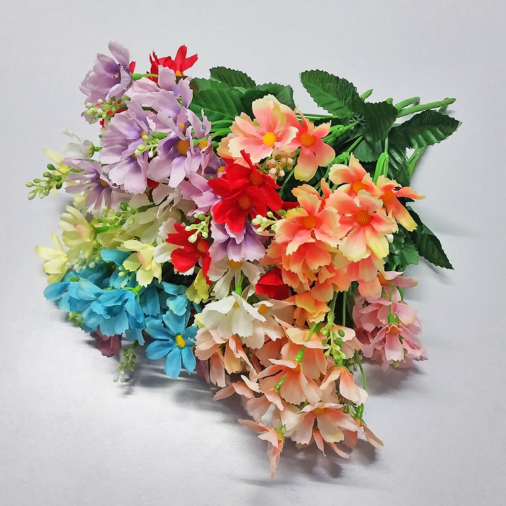 AND / COD / Bunga Hias Tangkai Buket Artificial Flowers Tanaman Bunga Hias Plastik Dekorasi Rumah Murah PBP109