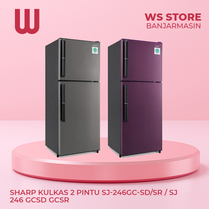 Sharp Kulkas 2 Pintu SJ-246GC-SD/SR / SJ 246 GCSD GCSR