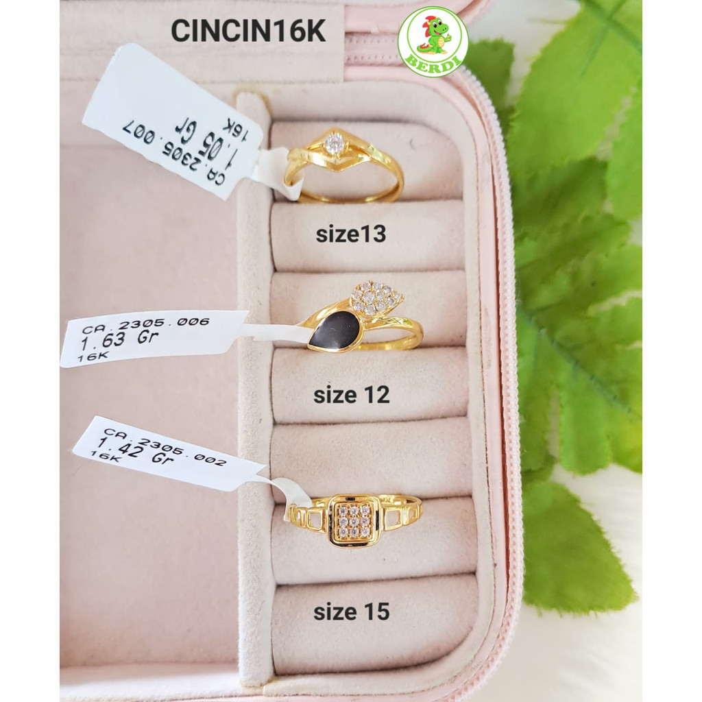 Cincin wanita dewasa kadar 700 16karat model terbaru simpel elegan