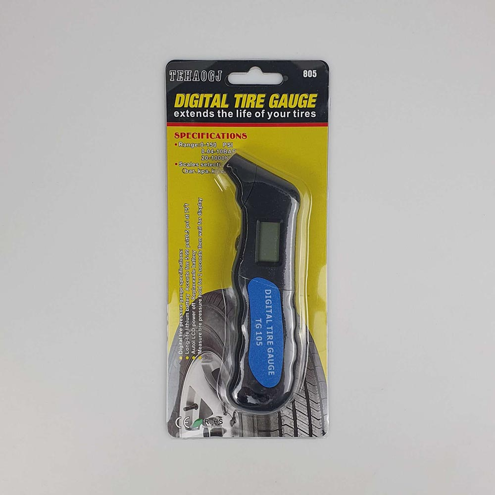 Pengukur Tekanan Angin Ban Mobil Digital Tire Pressure Gauge - TG105 - OMRSHLBK Black